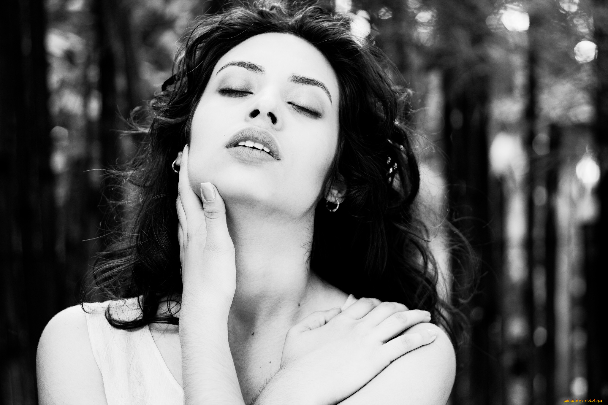 девушки, -unsort, , Черно-белые, обои, истома