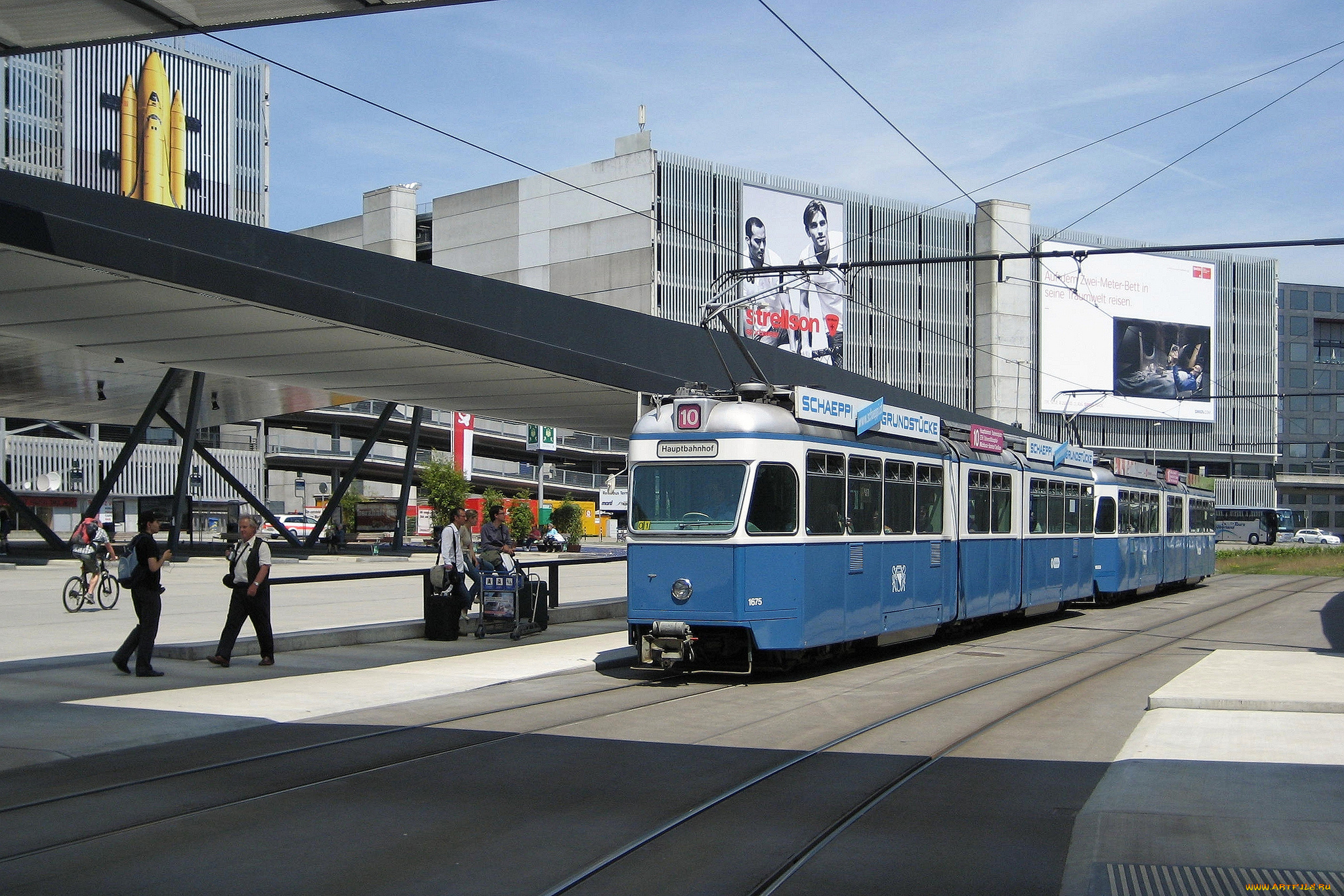 техника, трамваи, трамвай, город, улица, рельсы