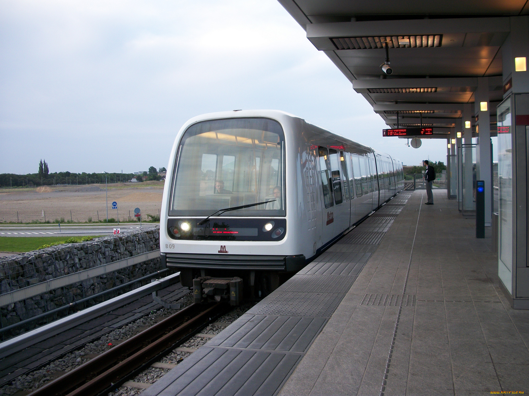 техника, электрички, остановка, пути, электропоезд