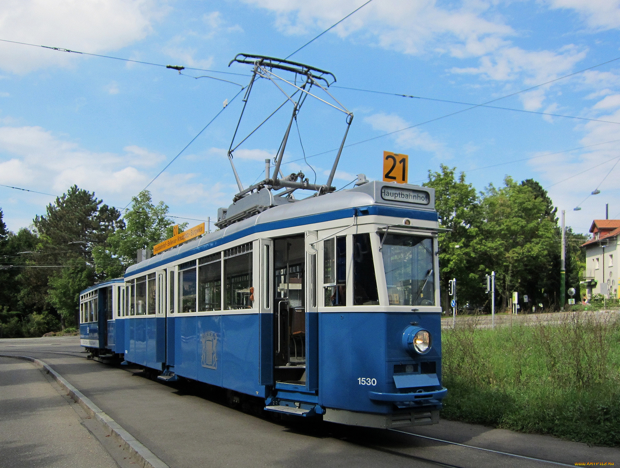 техника, трамваи, рельсы, улица, город, трамвай