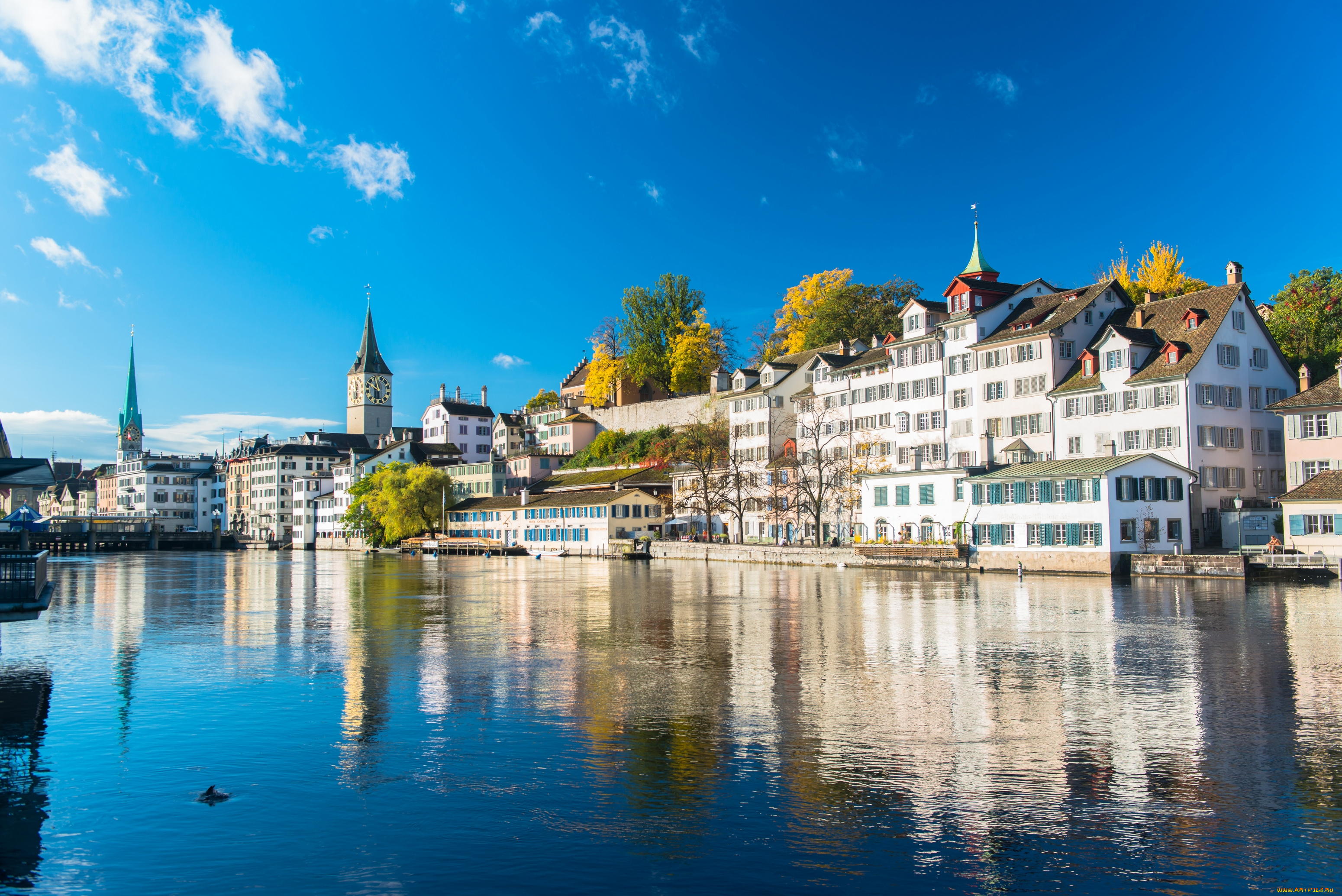 z&, 252, rich, , switzerland, города, цюрих, , швейцария, zurich, switzerland, limmat, river, цюрих, река, лиммат, набережная, здания