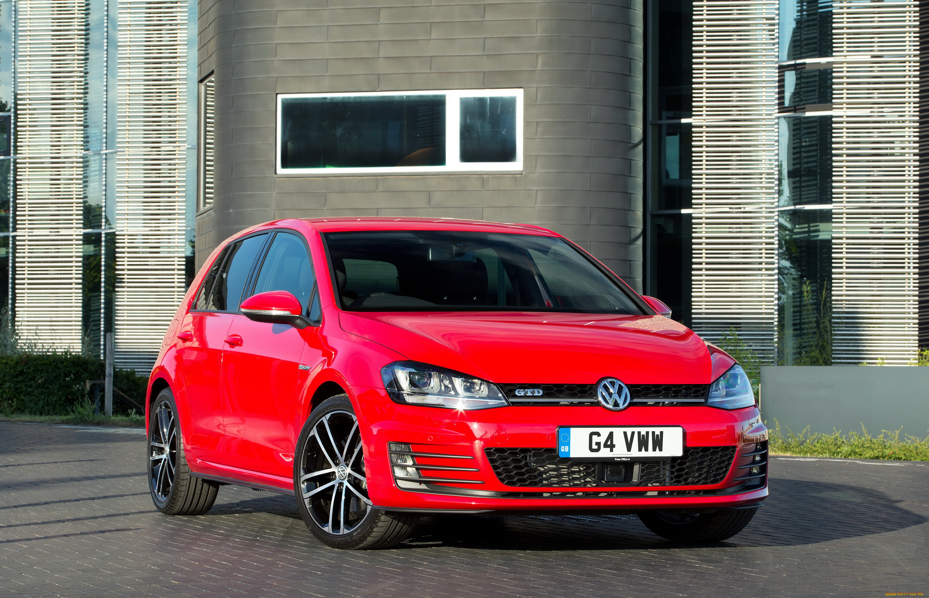 2013, volkswagen, golf, vii, gtd, автомобили, volkswagen, golf, красный