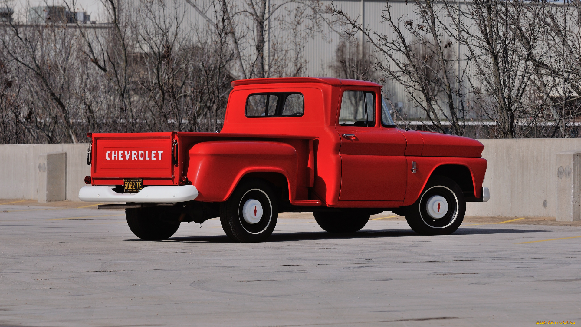 автомобили, chevrolet, c1404, pickup, stepside, красный, c10