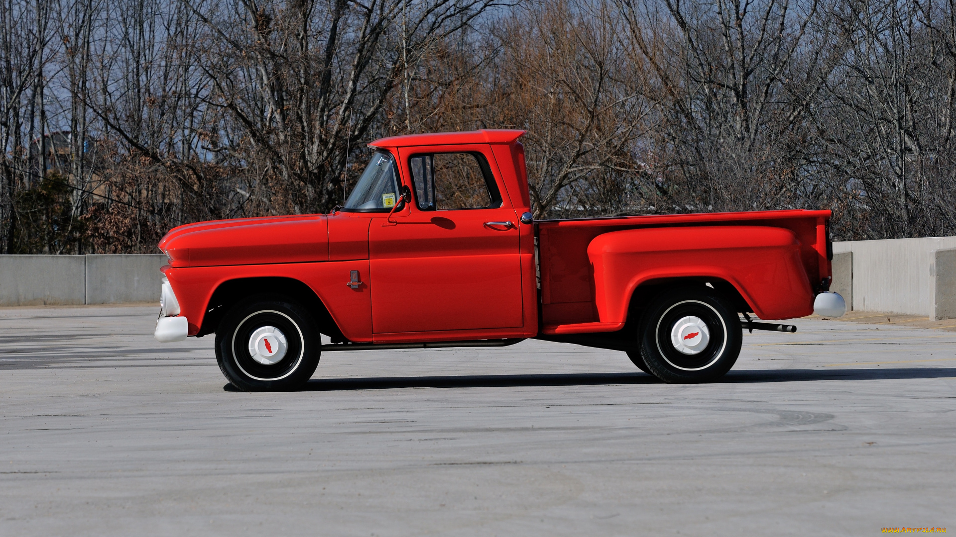 автомобили, chevrolet, pickup, c1404, красный, stepside, c10