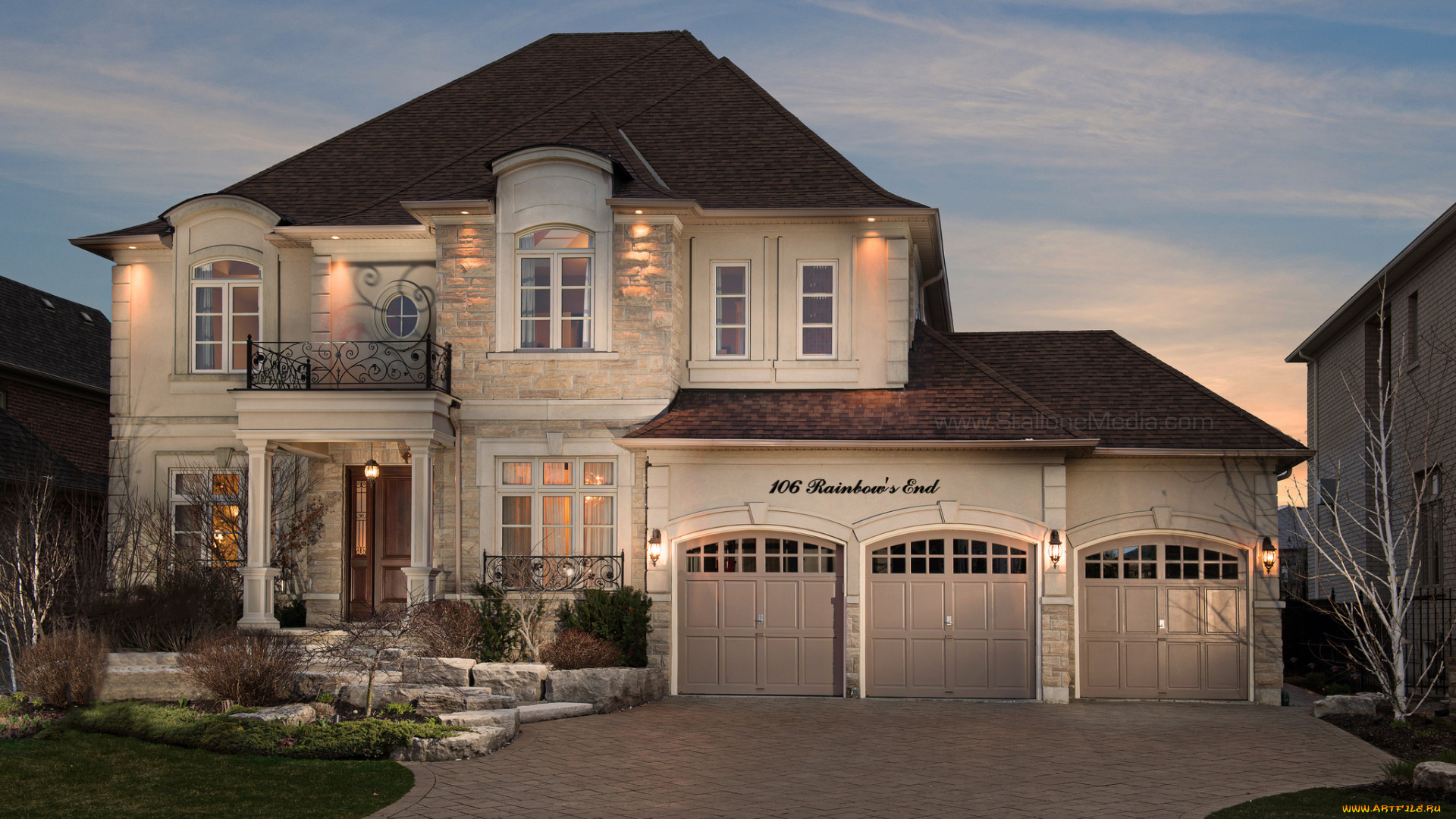 города, -, здания, , дома, вилла