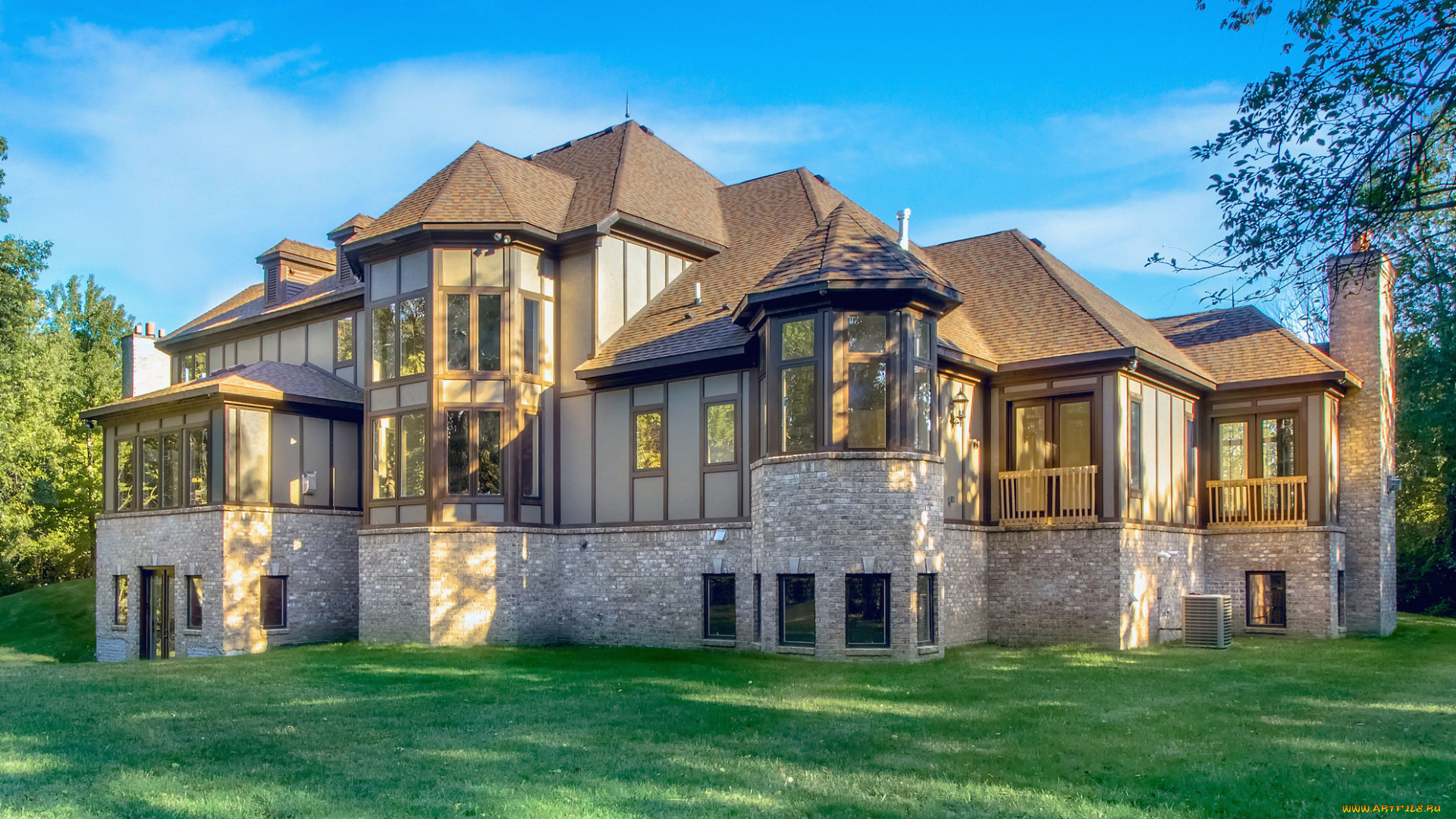 города, -, здания, , дома, вилла