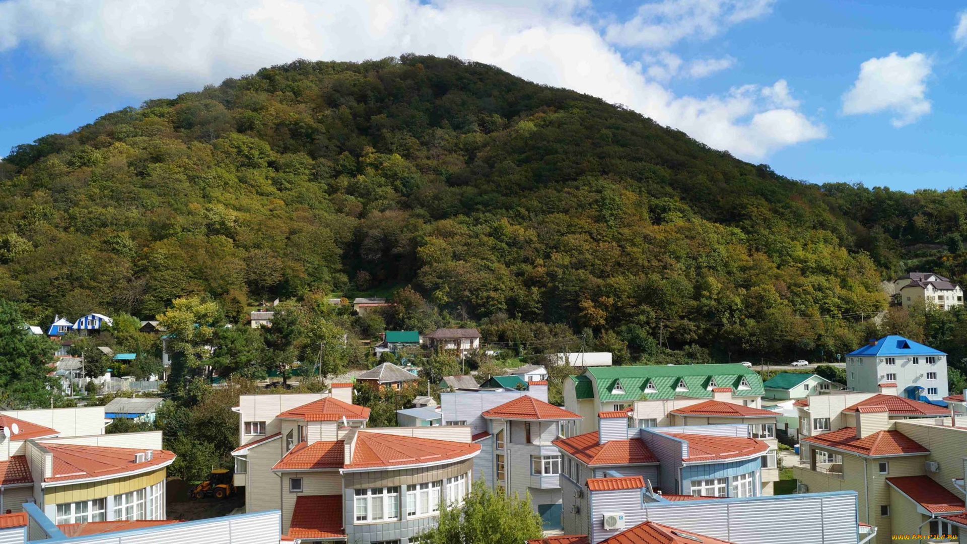 ольгинка, города, -, пейзажи, горы