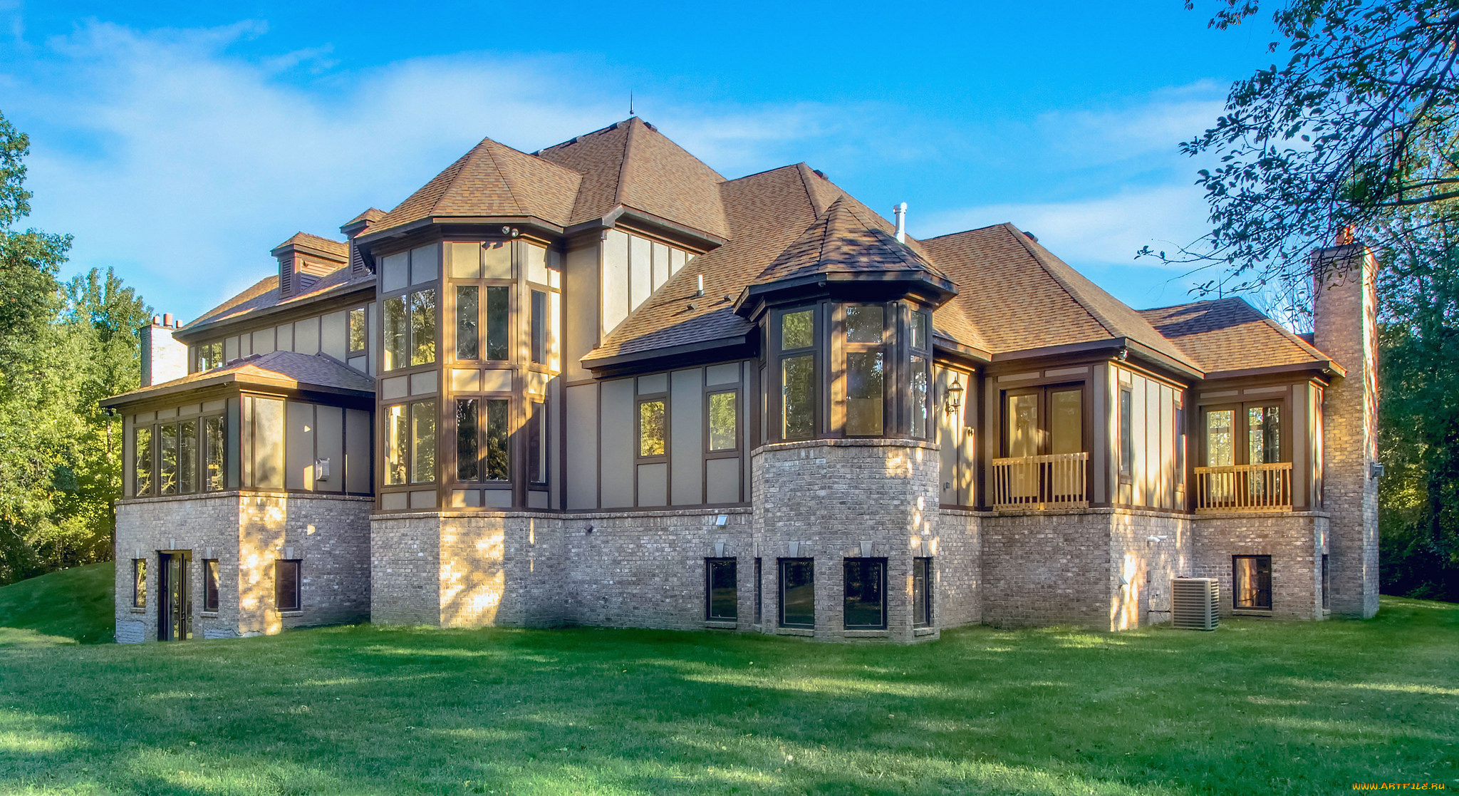 города, -, здания, , дома, вилла