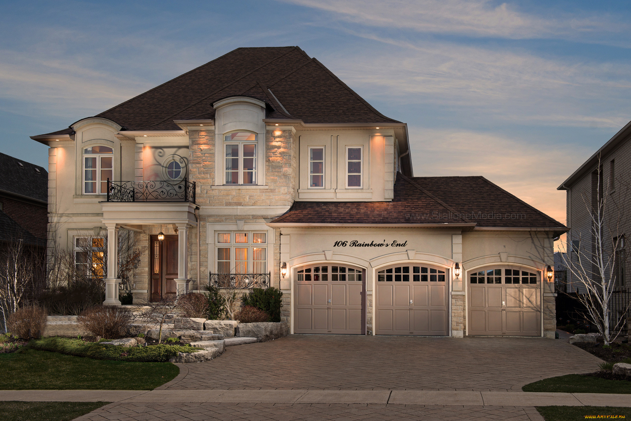 города, -, здания, , дома, вилла