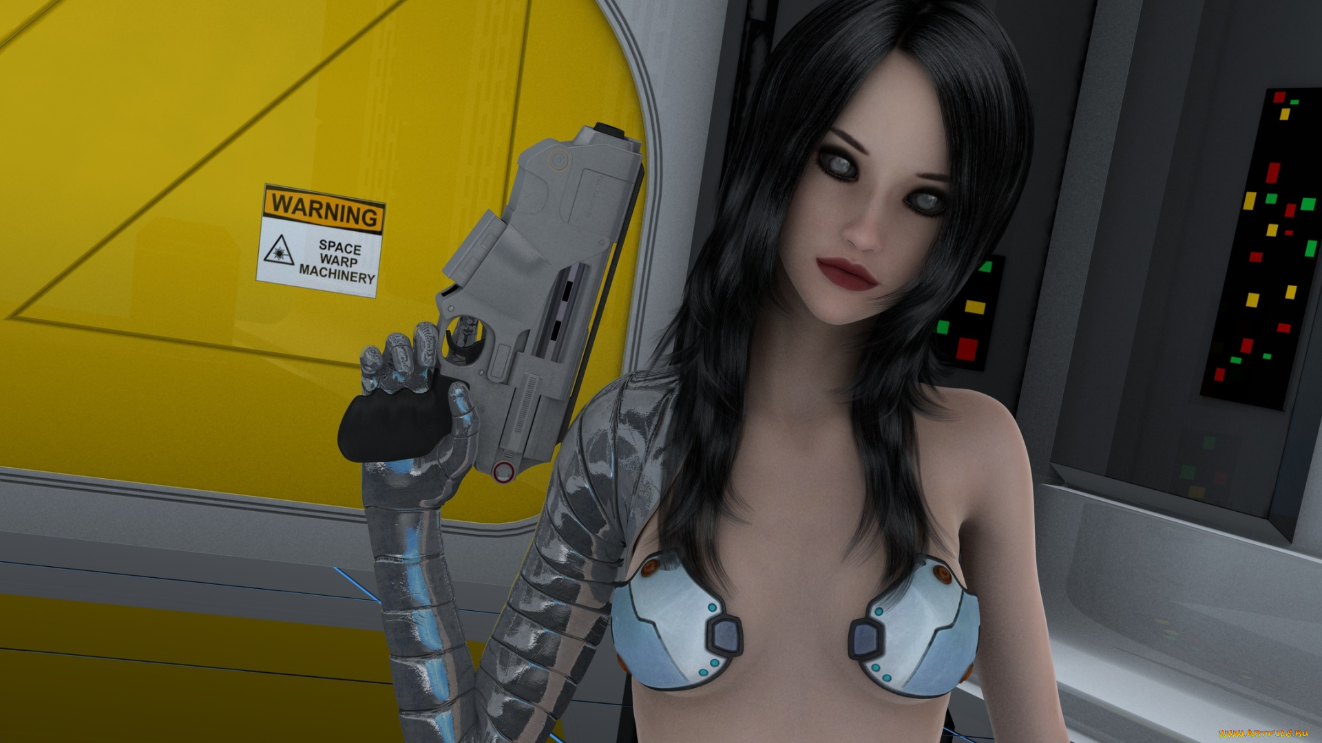 3д, графика, фантазия, , fantasy, взгляд, девушка, фон