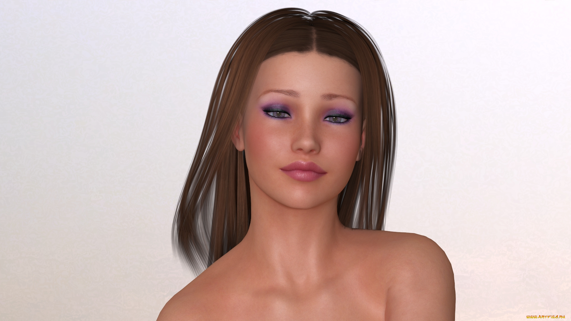 3д, графика, портрет, , portraits, девушка, взгляд, фон