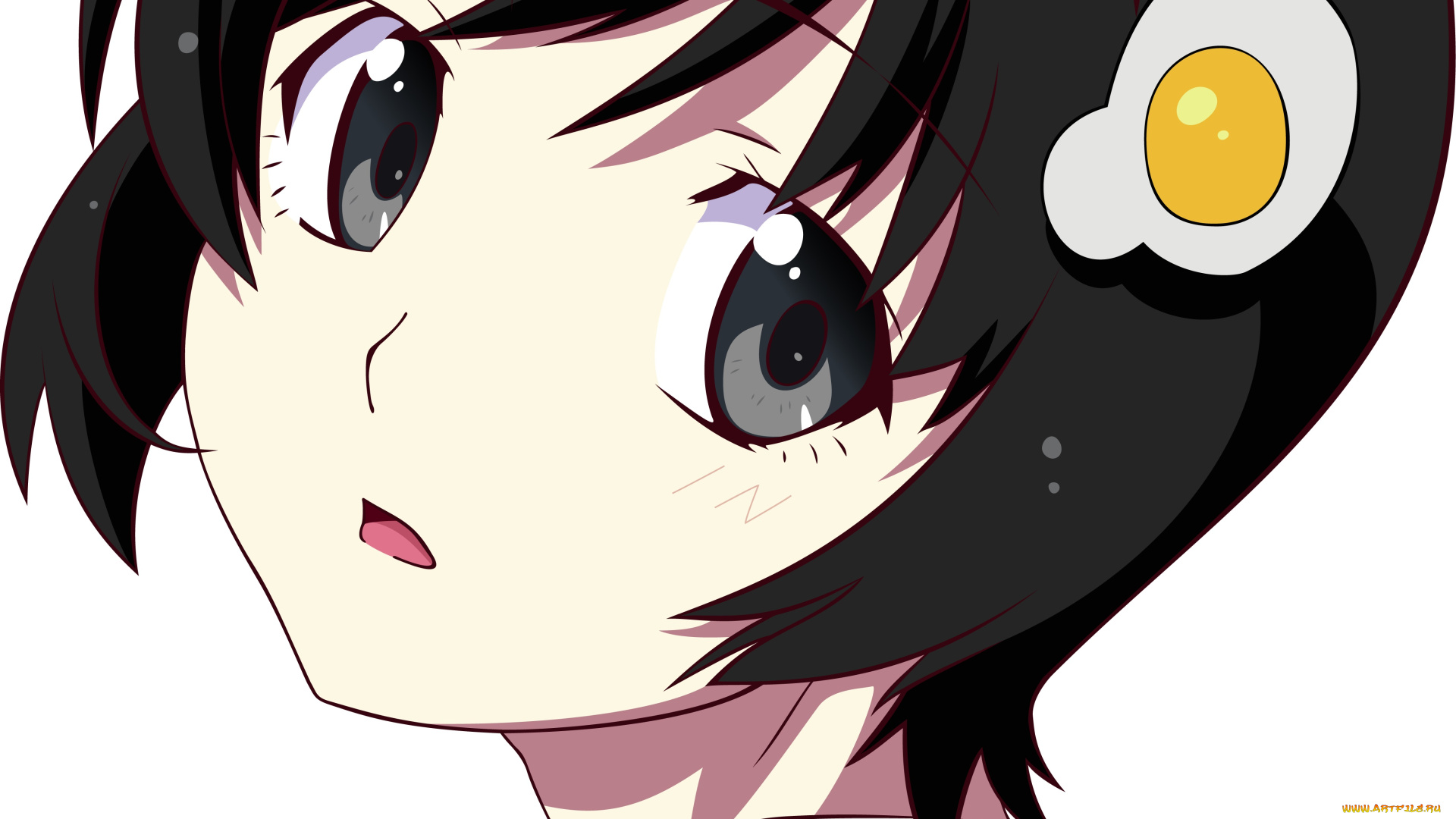 аниме, bakemonogatari, взгляд, фон, девушка