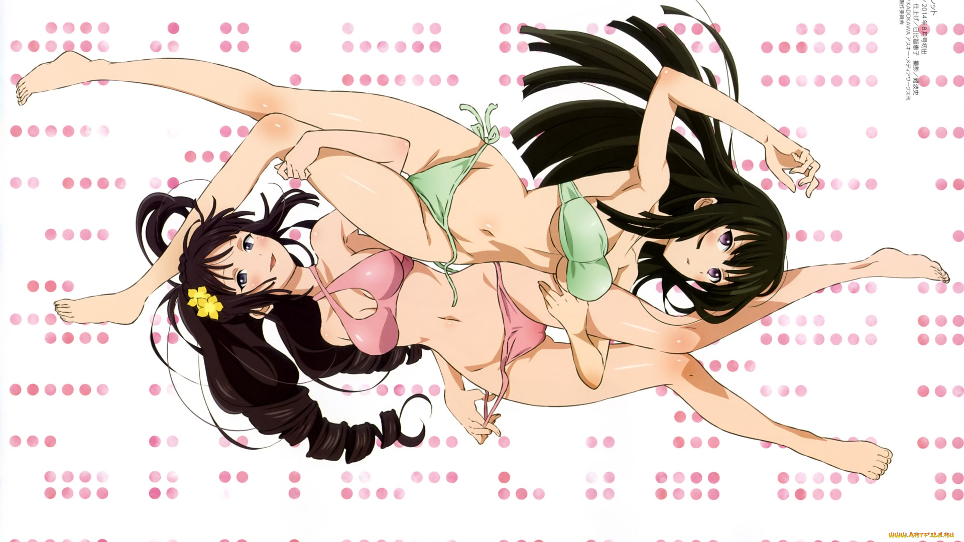 аниме, black, bullet, девушки