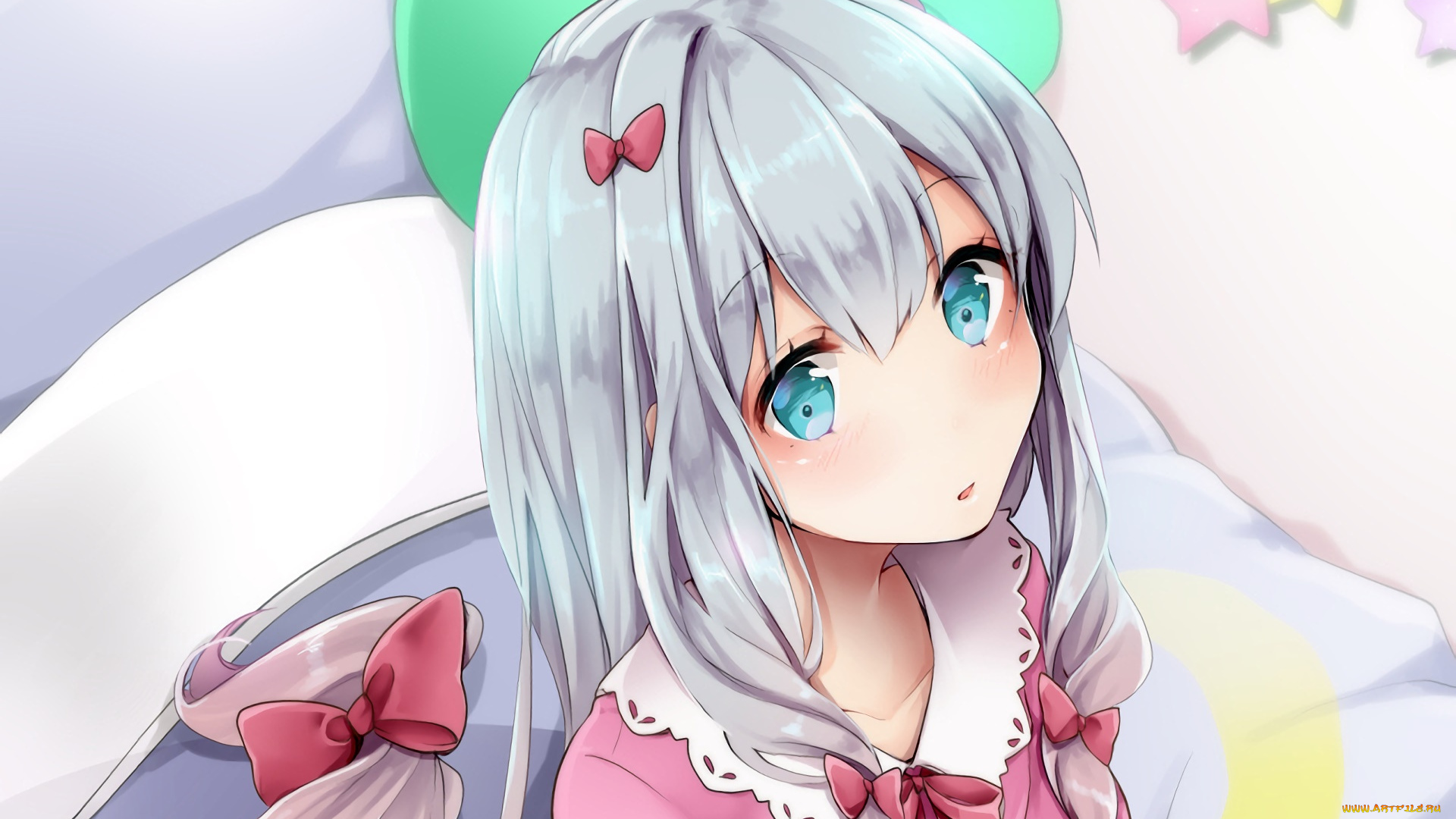 аниме, eromanga-sensei, фон, девушка, взгляд