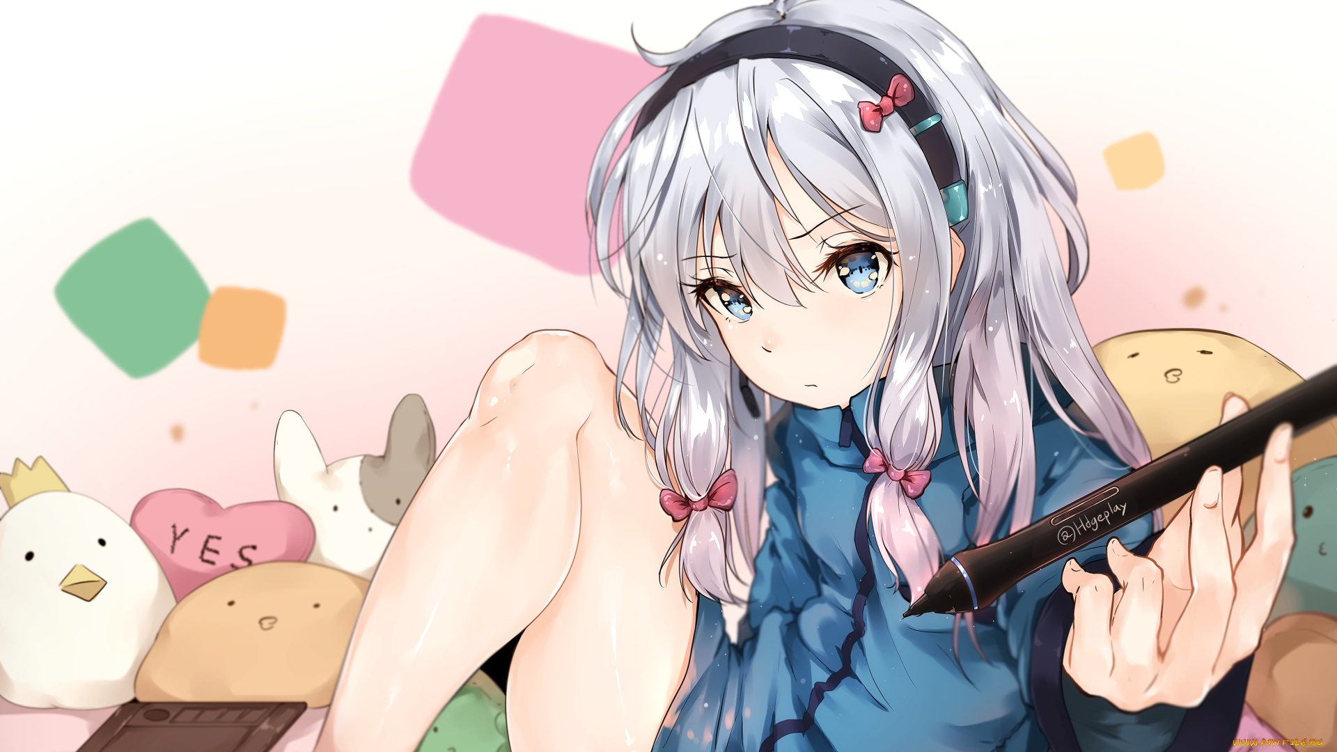 аниме, eromanga-sensei, фон, девушка, взгляд