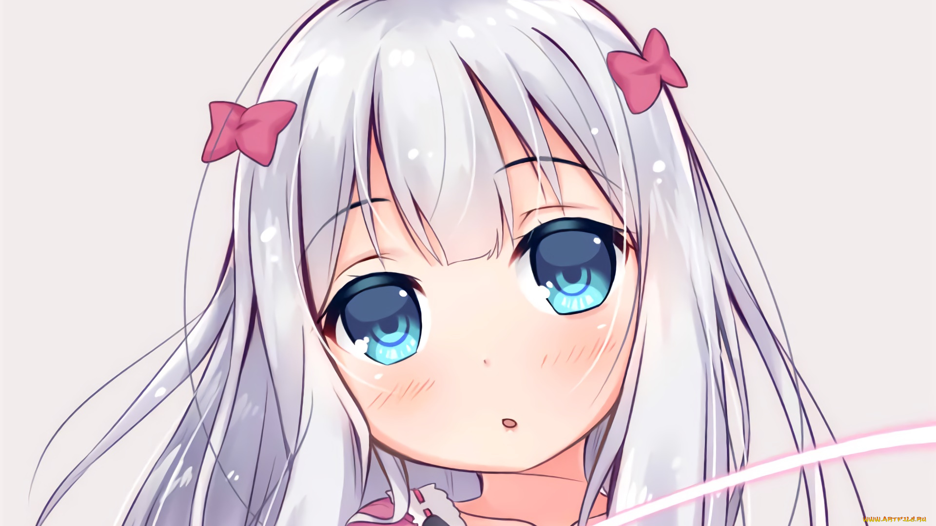 аниме, eromanga-sensei, фон, взгляд, девушка