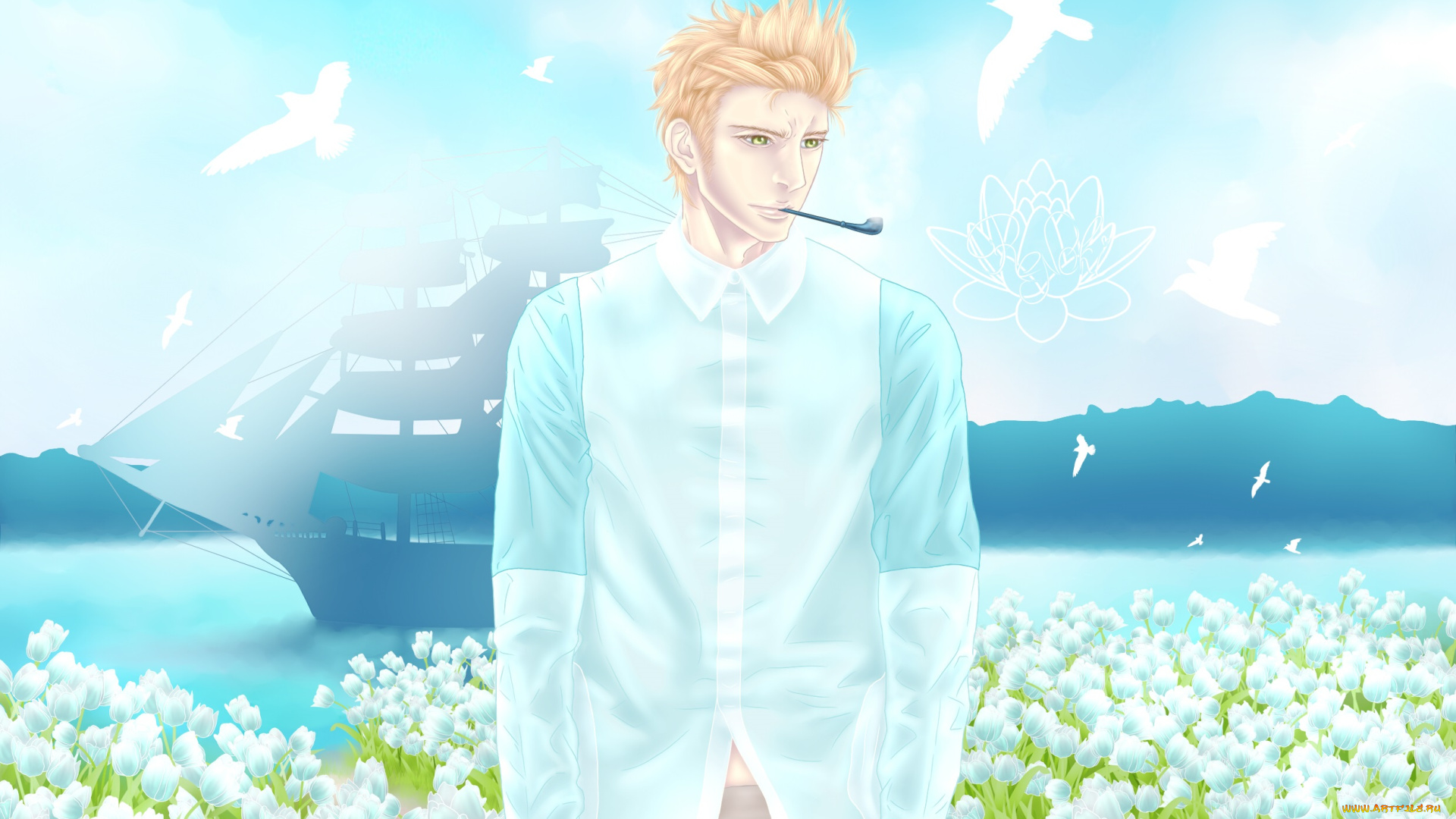 аниме, hetalia, , axis, powers, парень