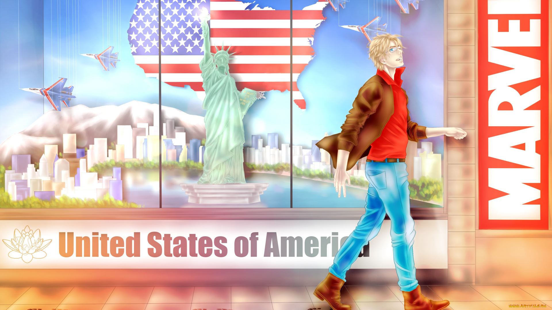 аниме, hetalia, , axis, powers, парень