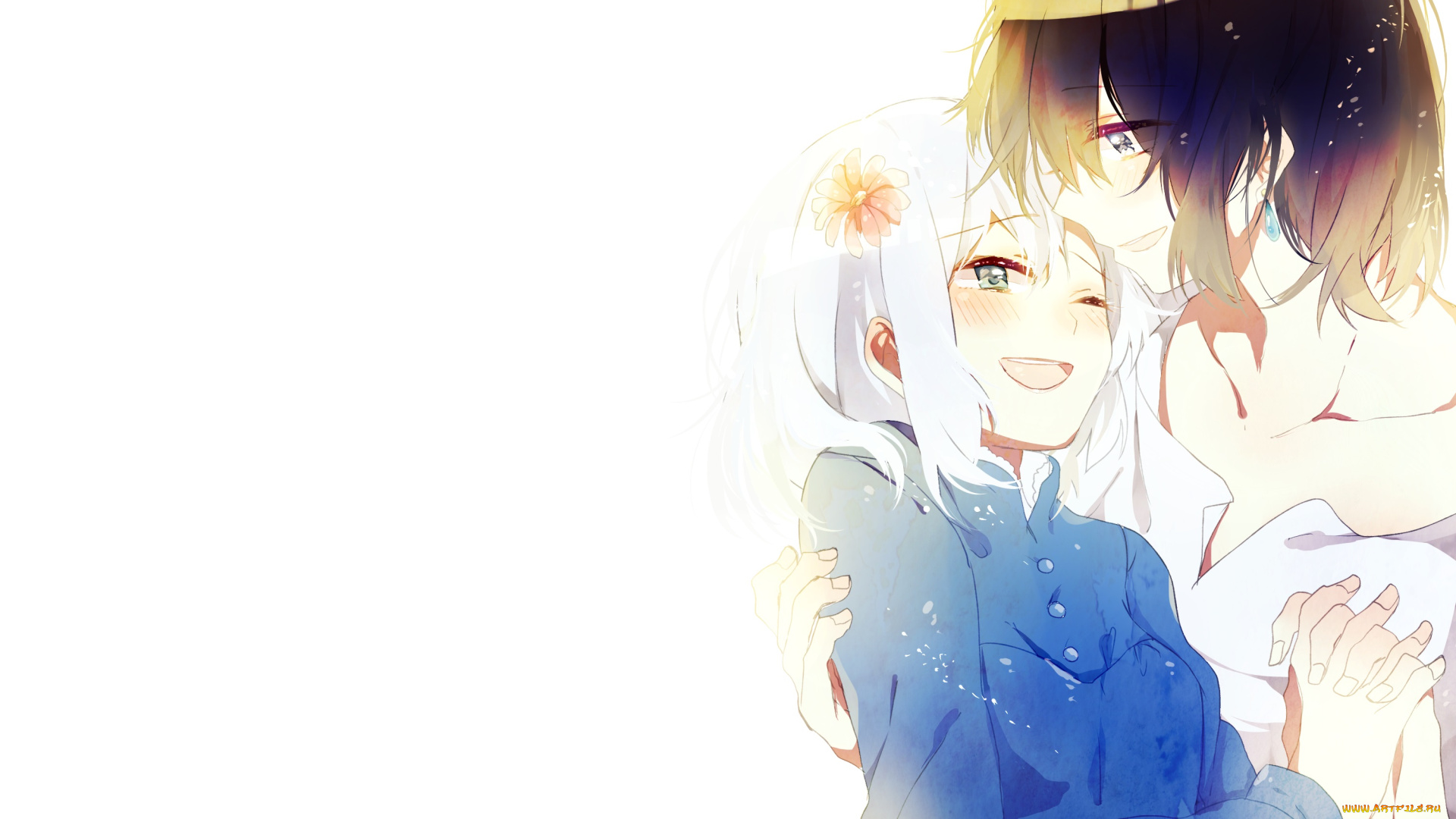 аниме, howl`s, moving, castle, двое