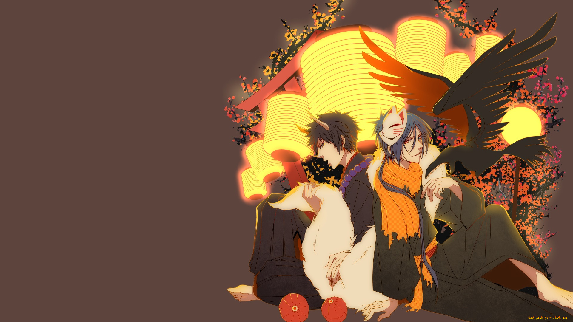 аниме, katekyo, hitman, reborn, рокудо, мукуро, хибари, кёя