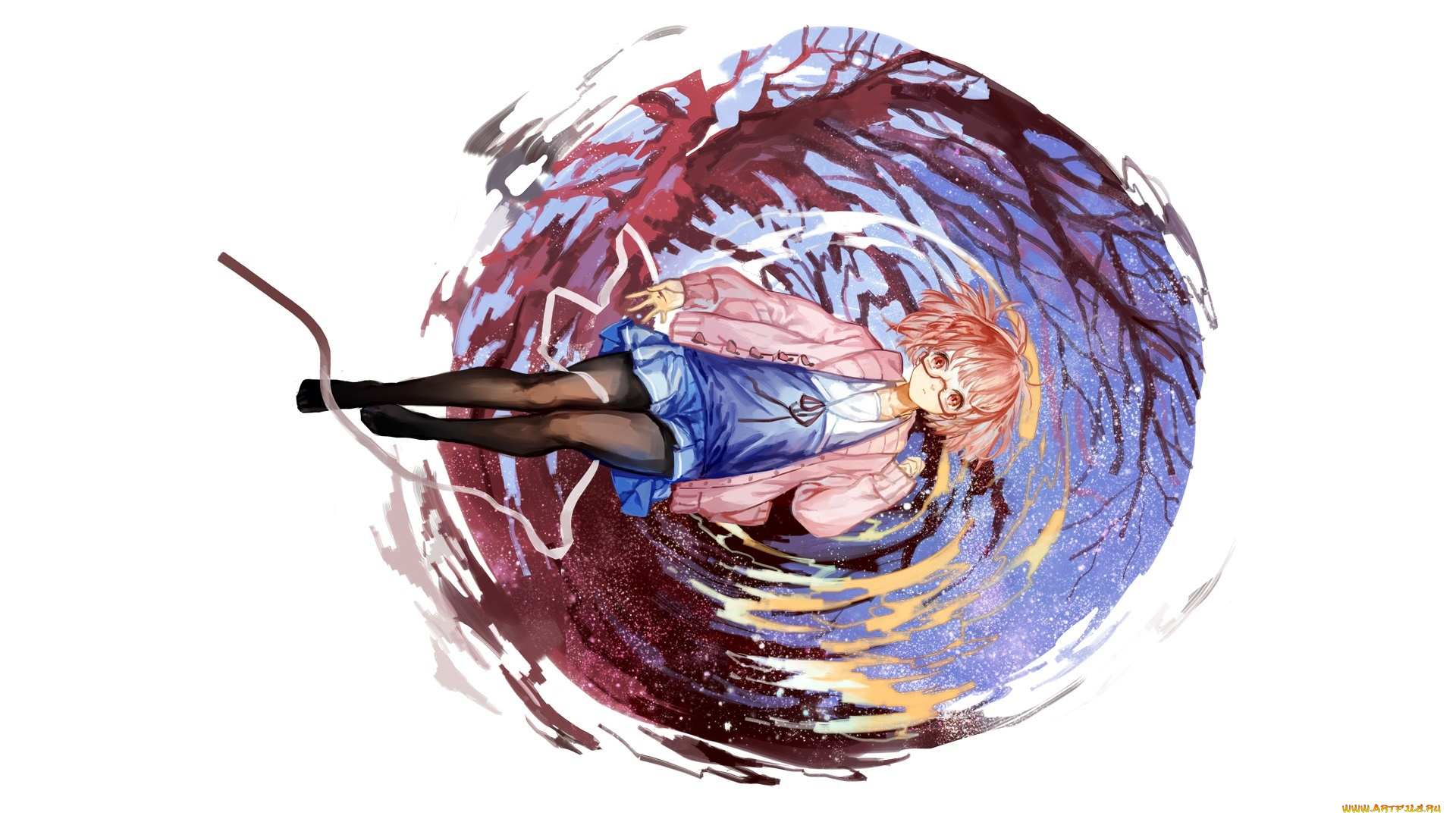 аниме, kyoukai, no, kanata, мирай