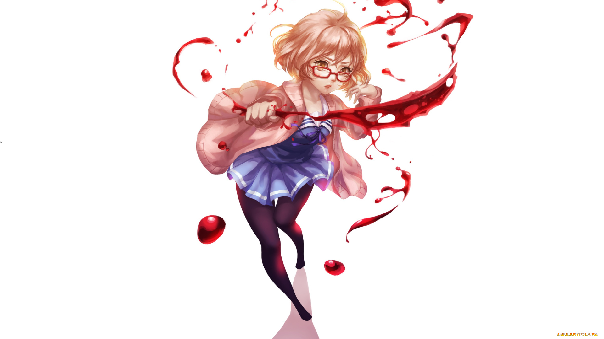 аниме, kyoukai, no, kanata, мирай