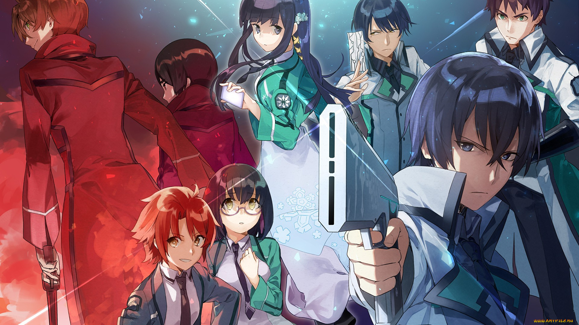 аниме, mahouka, koukou, no, rettousei, oriental, seifuku, bishojo, asiatic, anime, weapon, mahou, the, irregular, at, magic, high, school, japanese, manga, asian, gun, girl, mahouka, koukou, no, rettousei