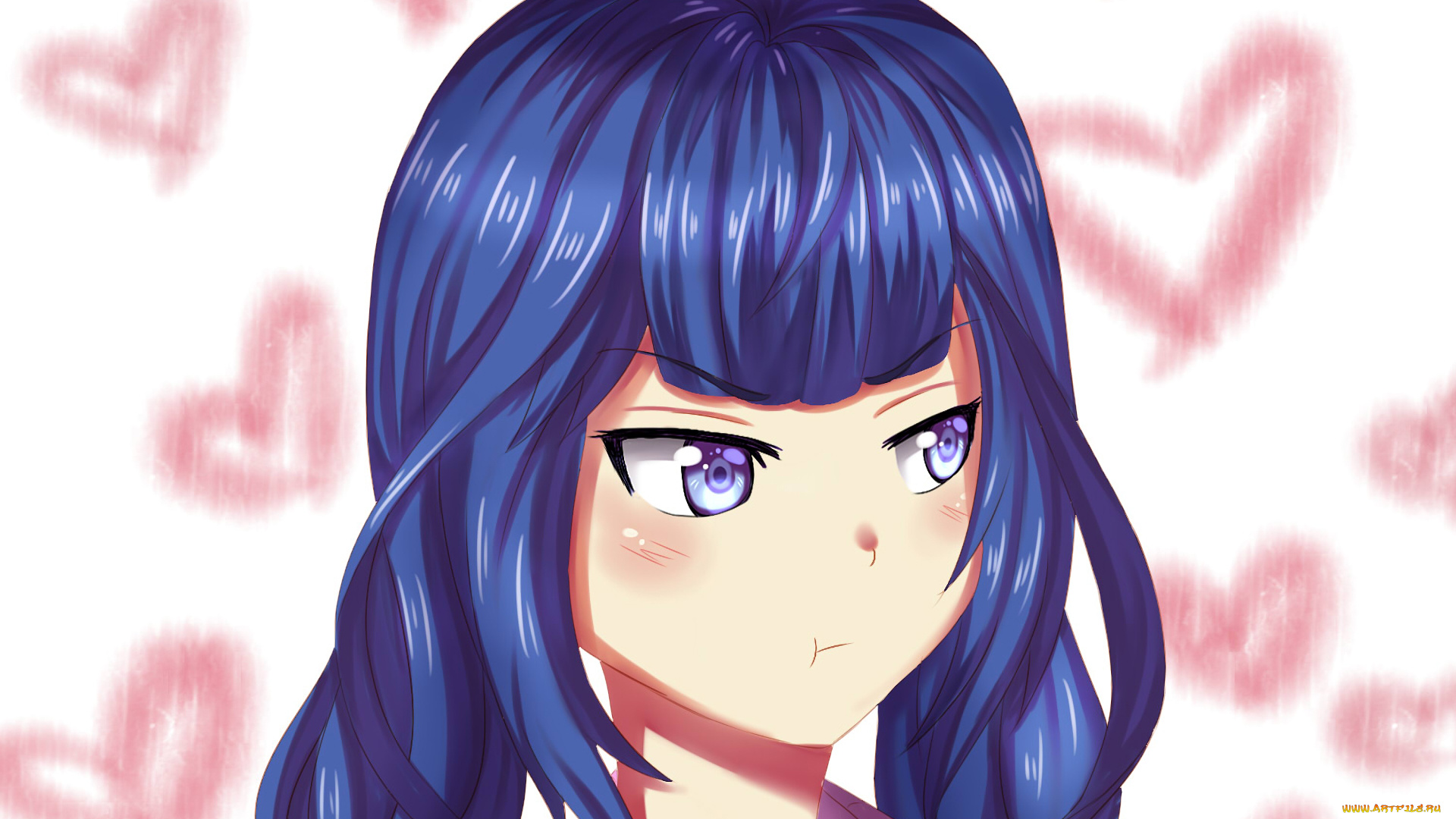 аниме, masamune-kun, no, revenge, девушка, фон, взгляд