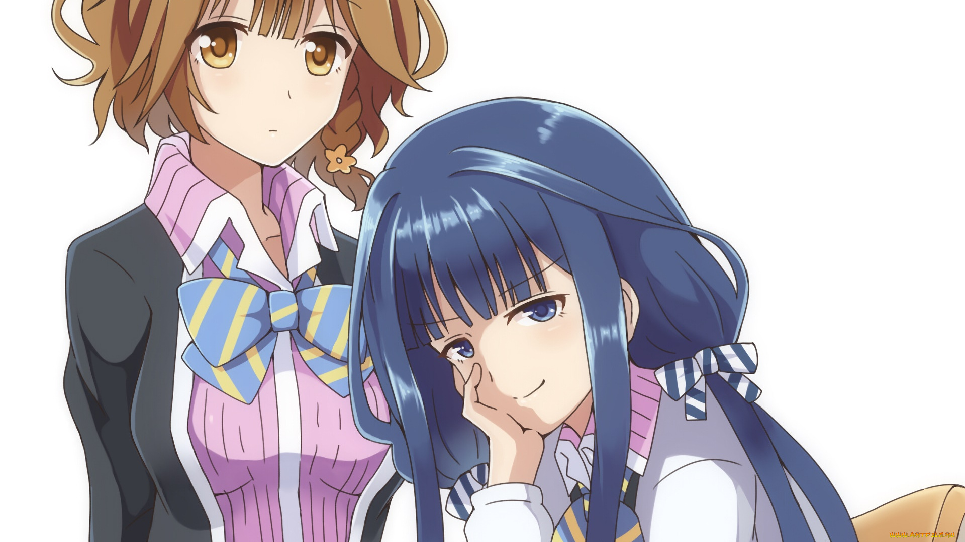 аниме, masamune-kun, no, revenge, девушки, фон, взгляд