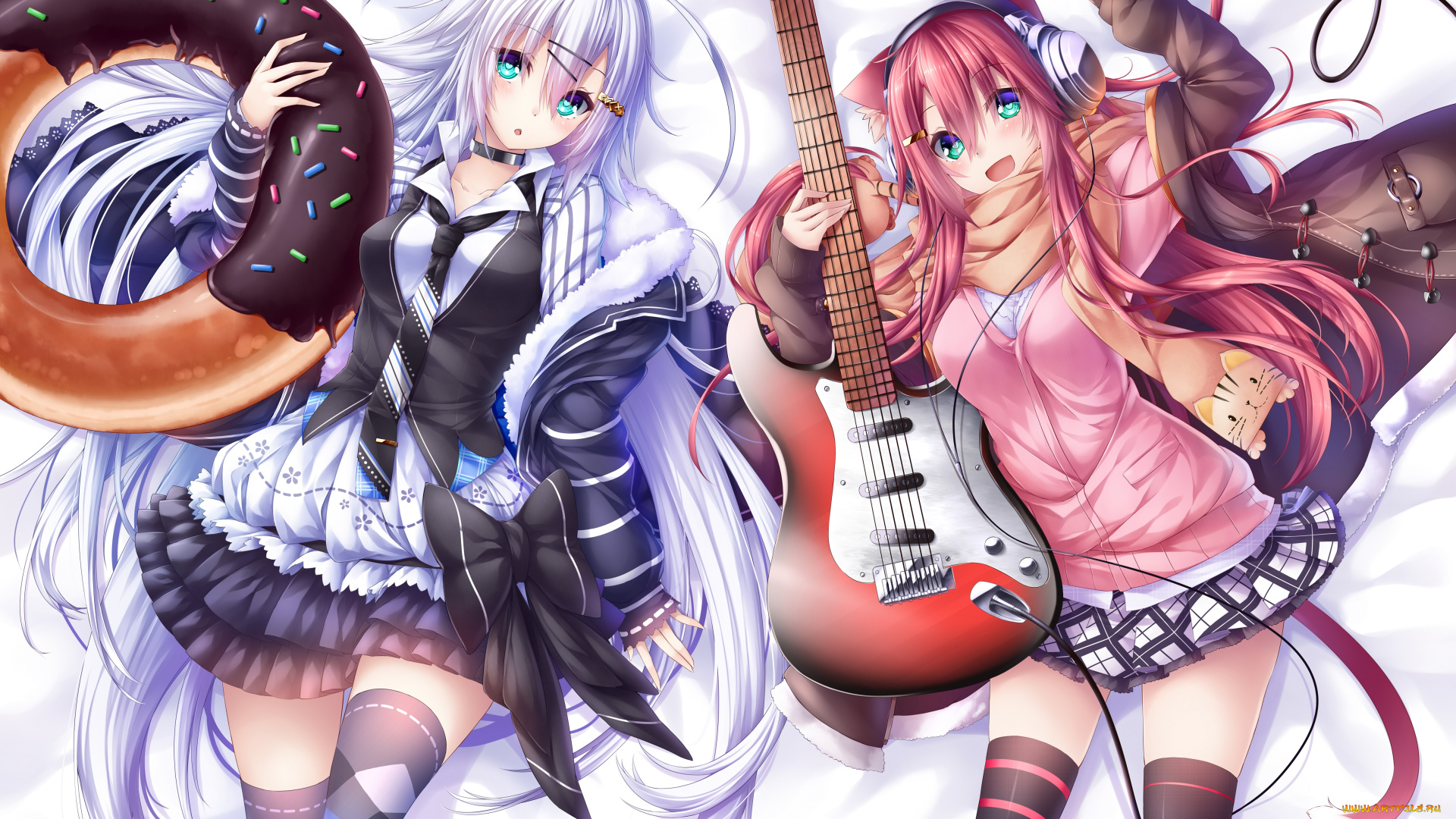 аниме, музыка, девушки