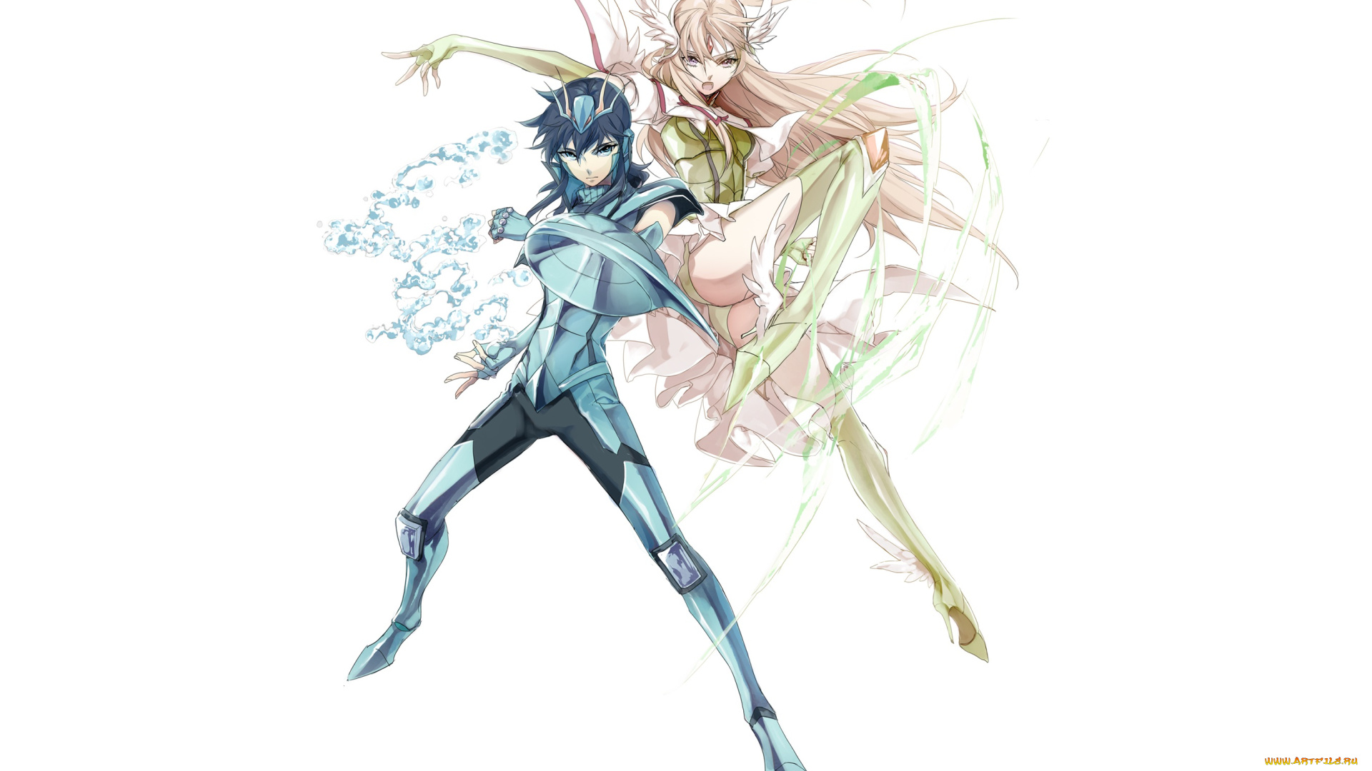 аниме, saint, seiya, двое