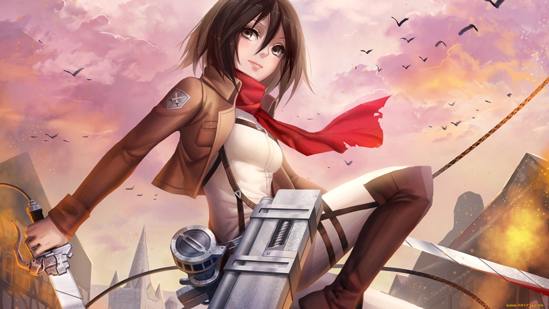 аниме, shingeki, no, kyojin, персонаж