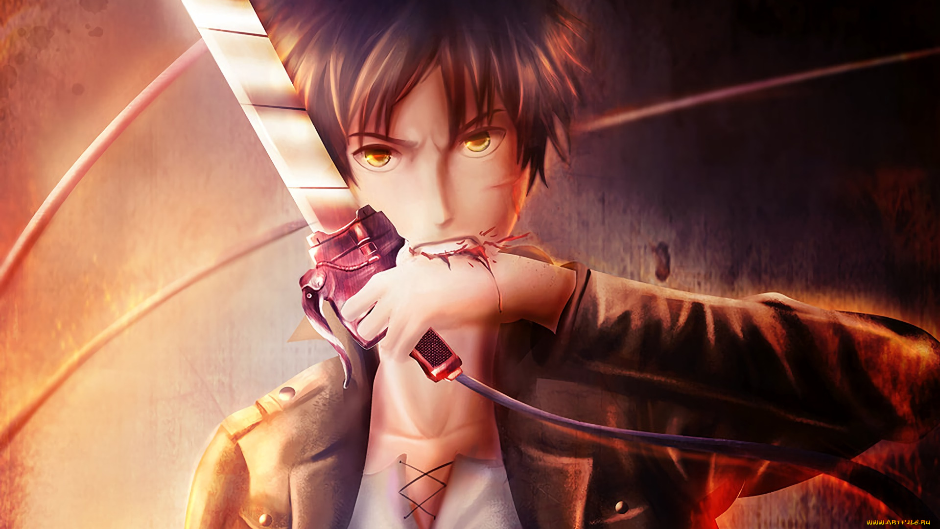 аниме, shingeki, no, kyojin, персонаж