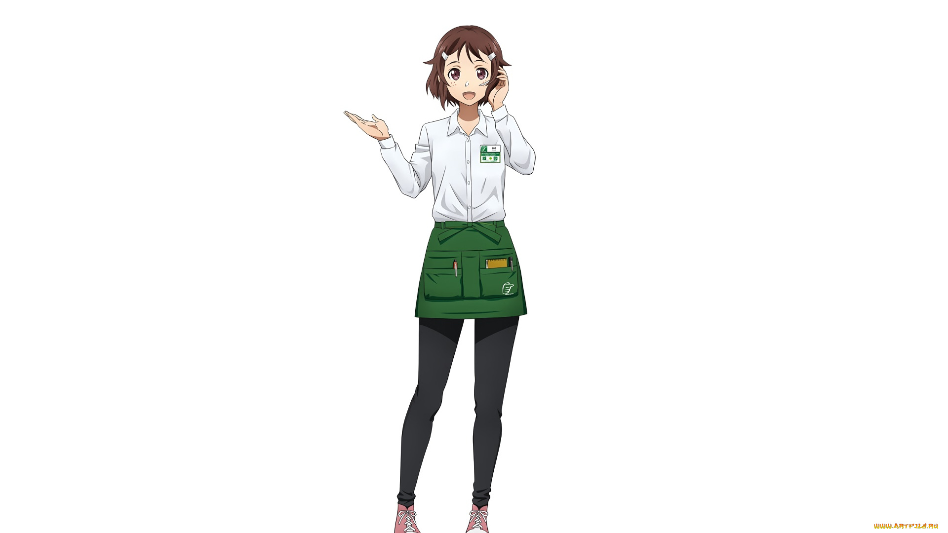 аниме, sword, art, online, девушка, взгляд, фон