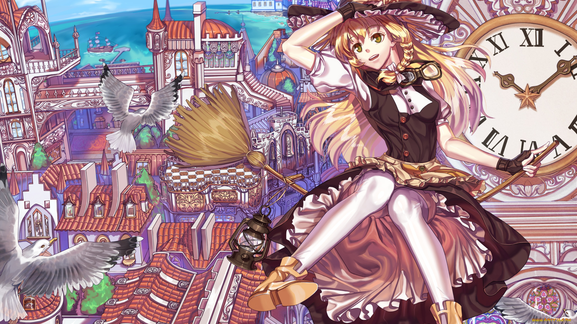 аниме, touhou, kirisame, marisa