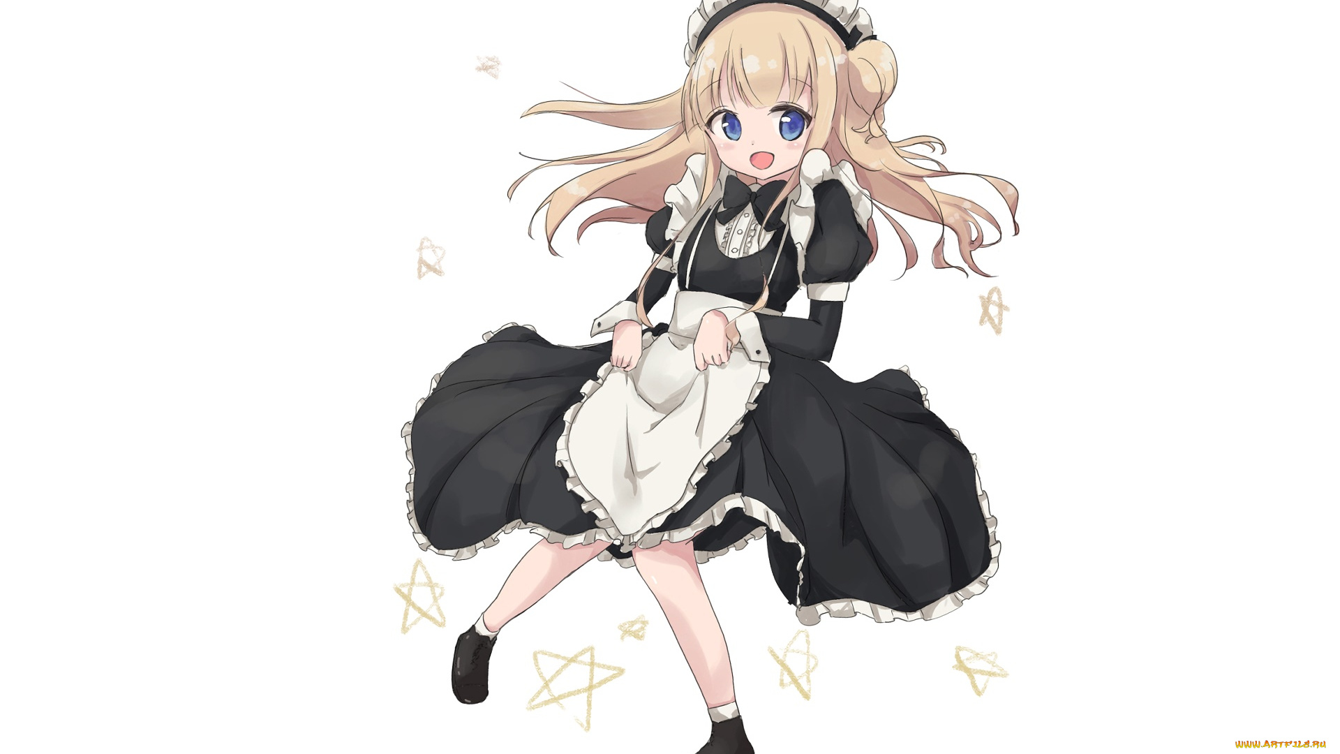 аниме, unknown, , другое, девушка, взгляд, фон