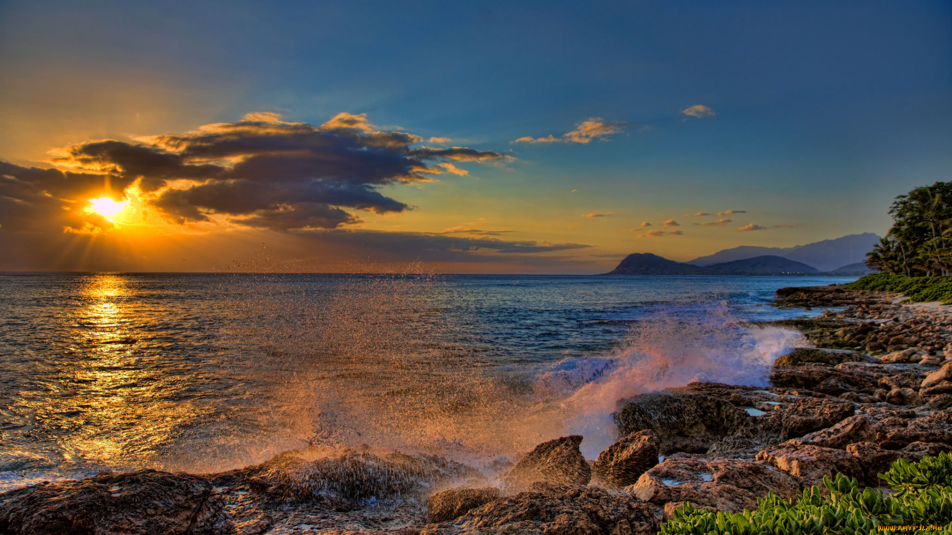 природа, побережье, берег, море