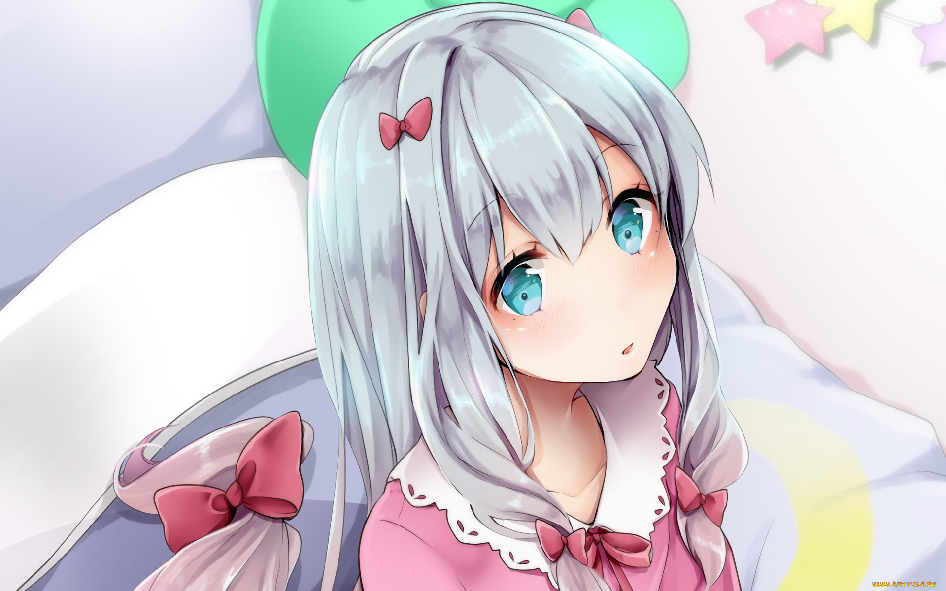 аниме, eromanga-sensei, фон, девушка, взгляд