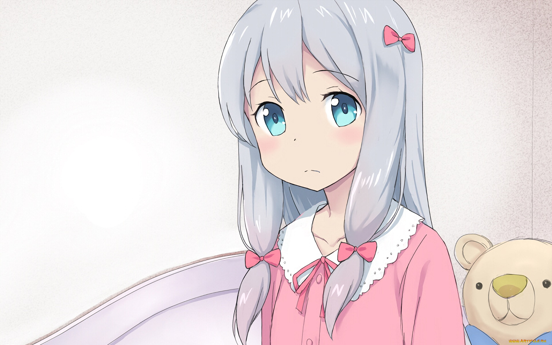 аниме, eromanga-sensei, фон, девушка, взгляд