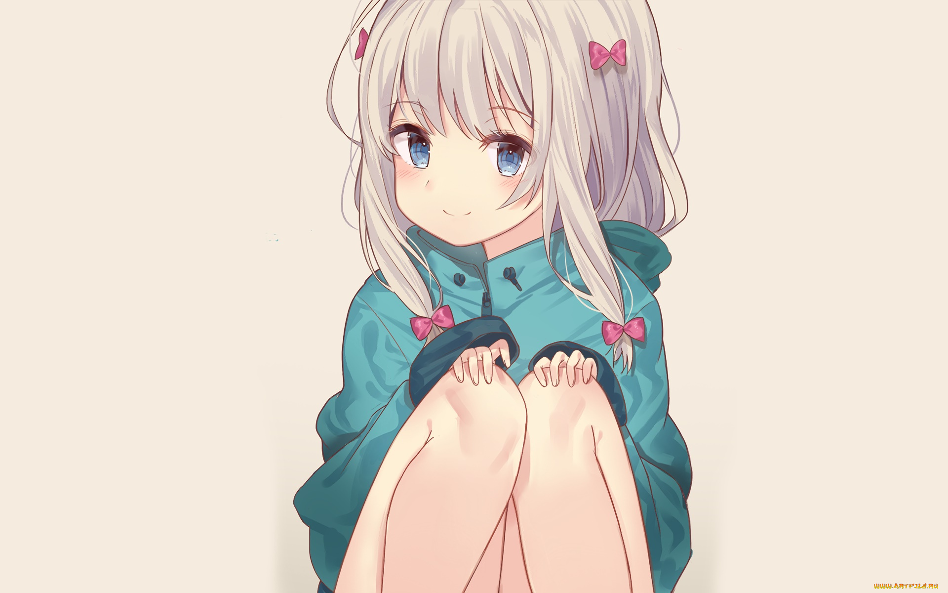аниме, eromanga-sensei, фон, взгляд, девушка
