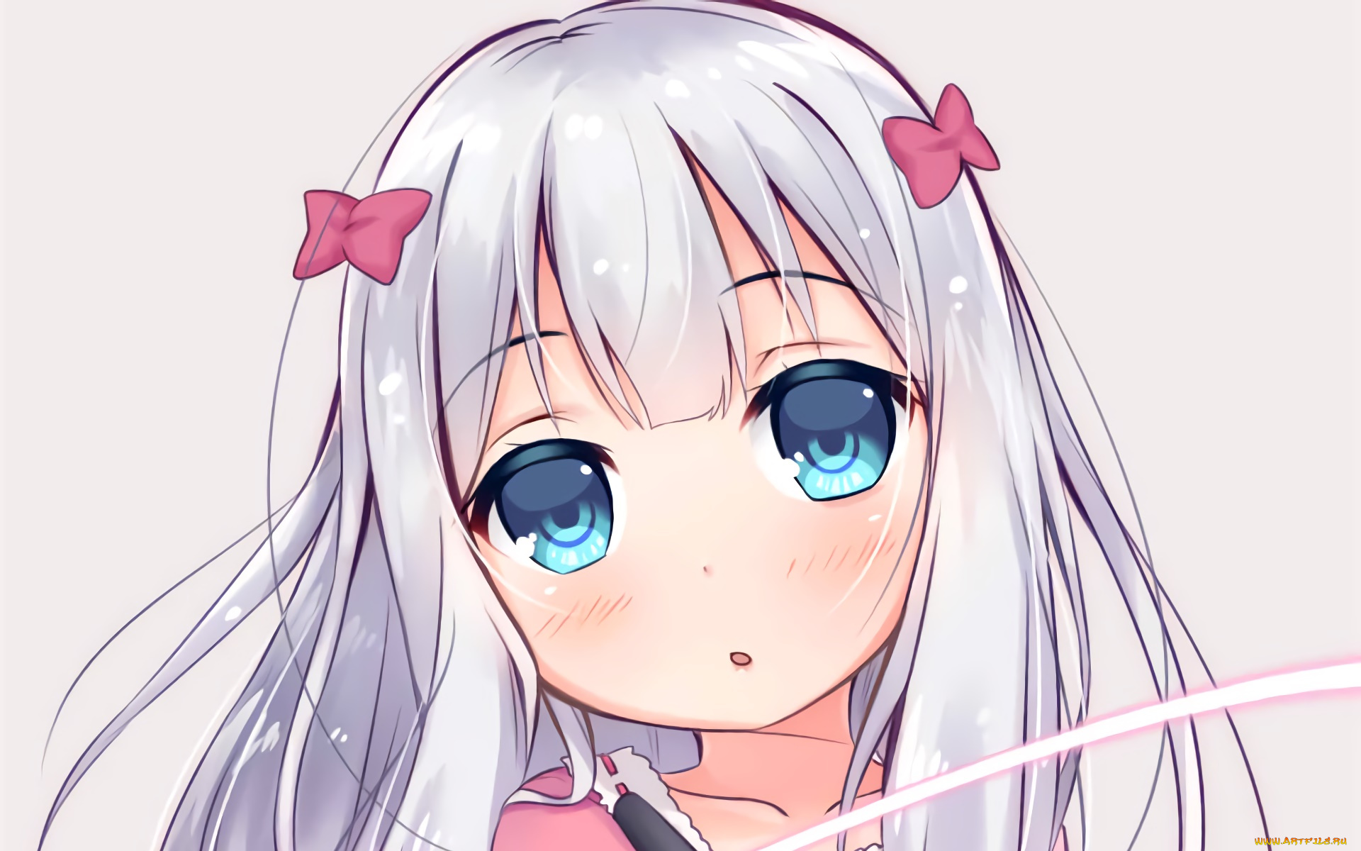 аниме, eromanga-sensei, фон, взгляд, девушка