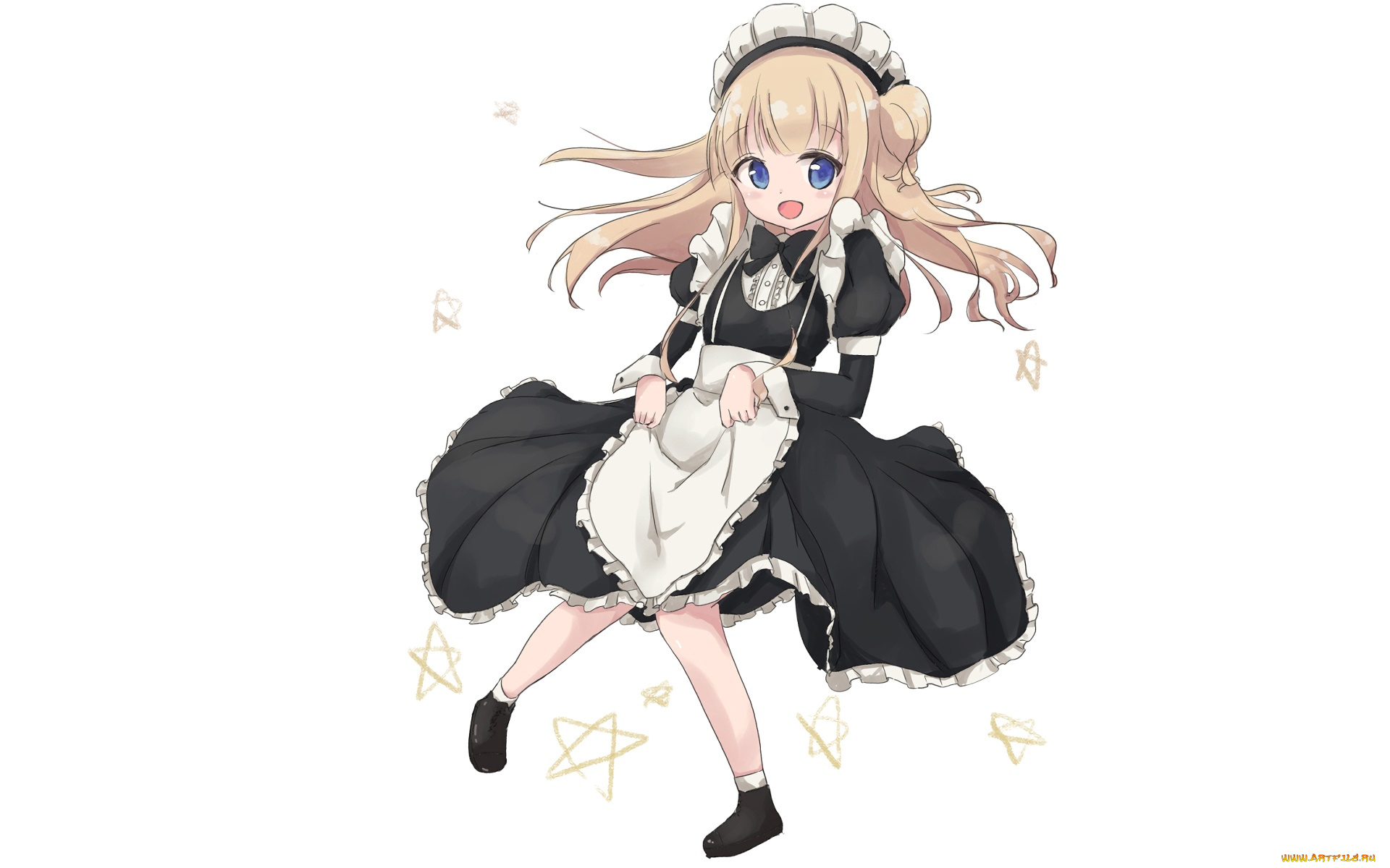 аниме, unknown, , другое, девушка, взгляд, фон