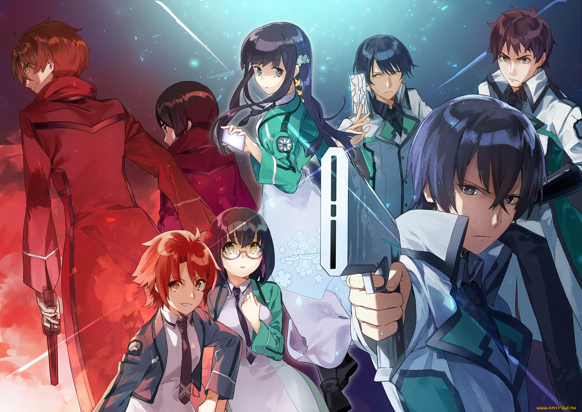 аниме, mahouka, koukou, no, rettousei, oriental, seifuku, bishojo, asiatic, anime, weapon, mahou, the, irregular, at, magic, high, school, japanese, manga, asian, gun, girl, mahouka, koukou, no, rettousei