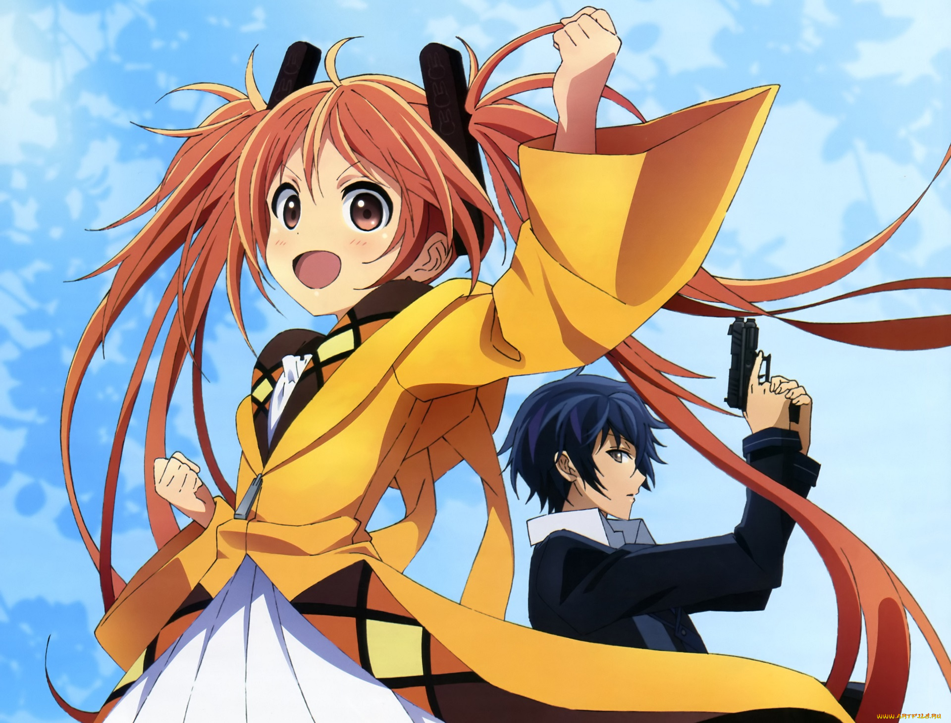 аниме, black, bullet, чёрная, пуля