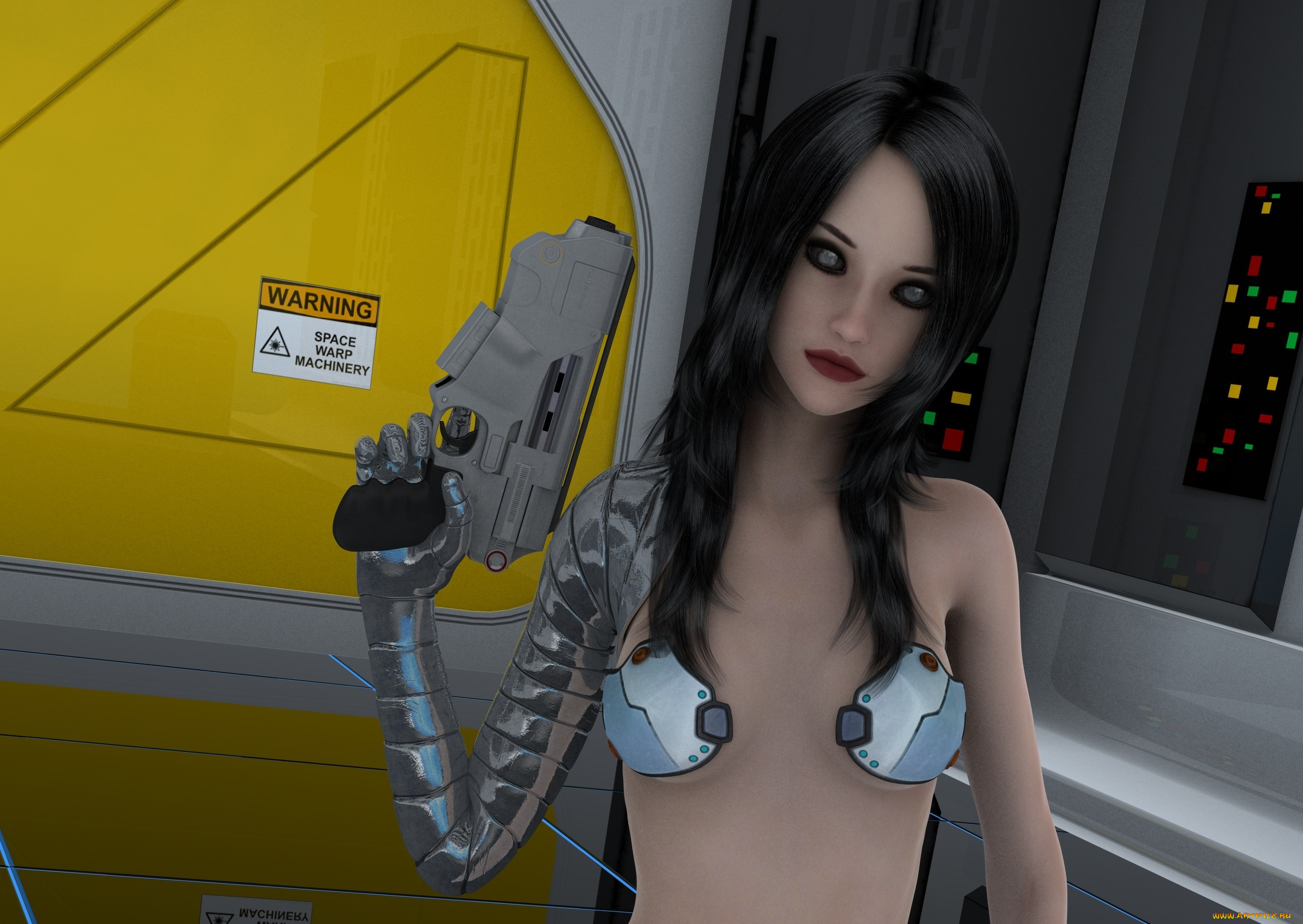 3д, графика, фантазия, , fantasy, взгляд, девушка, фон