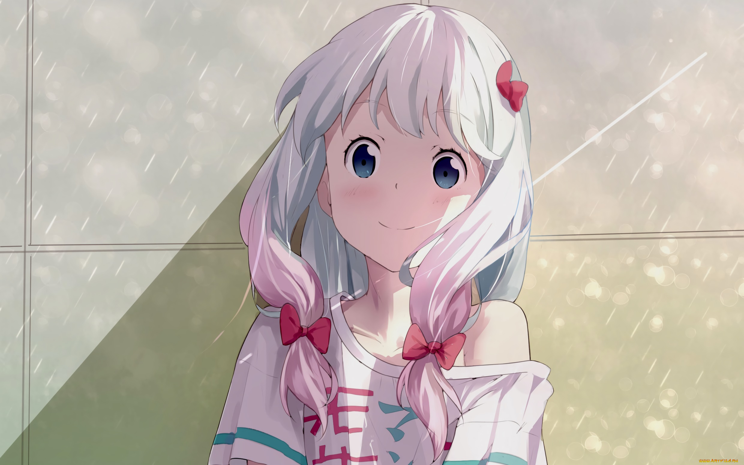 аниме, eromanga-sensei, взгляд, девушка, фон