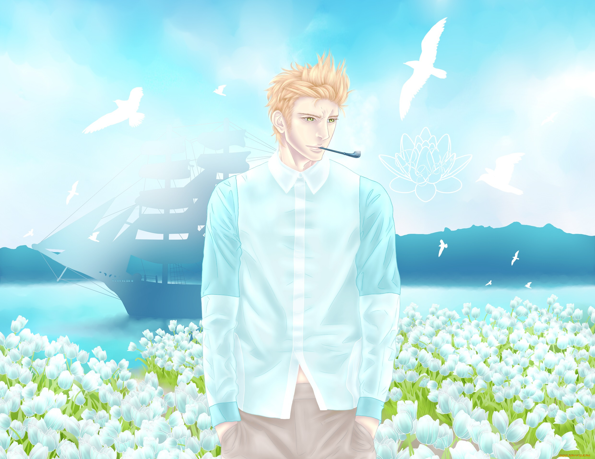 аниме, hetalia, , axis, powers, парень