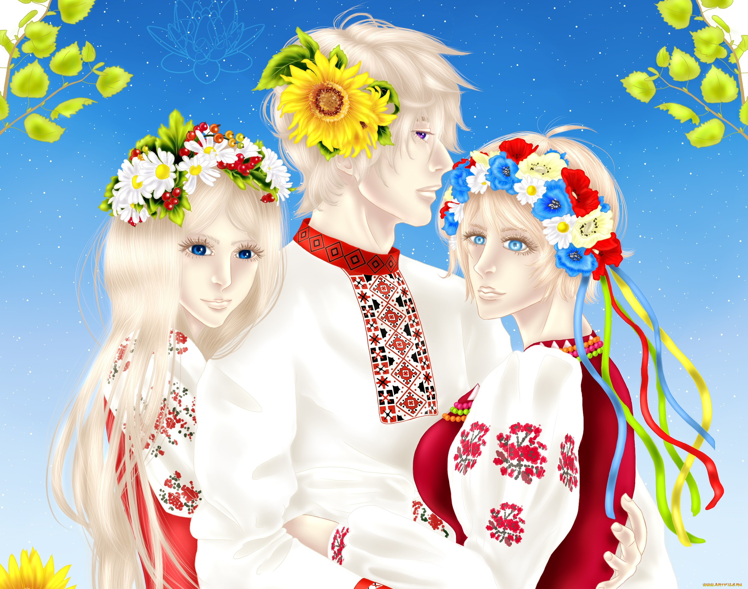 аниме, hetalia, , axis, powers, девушки, парень