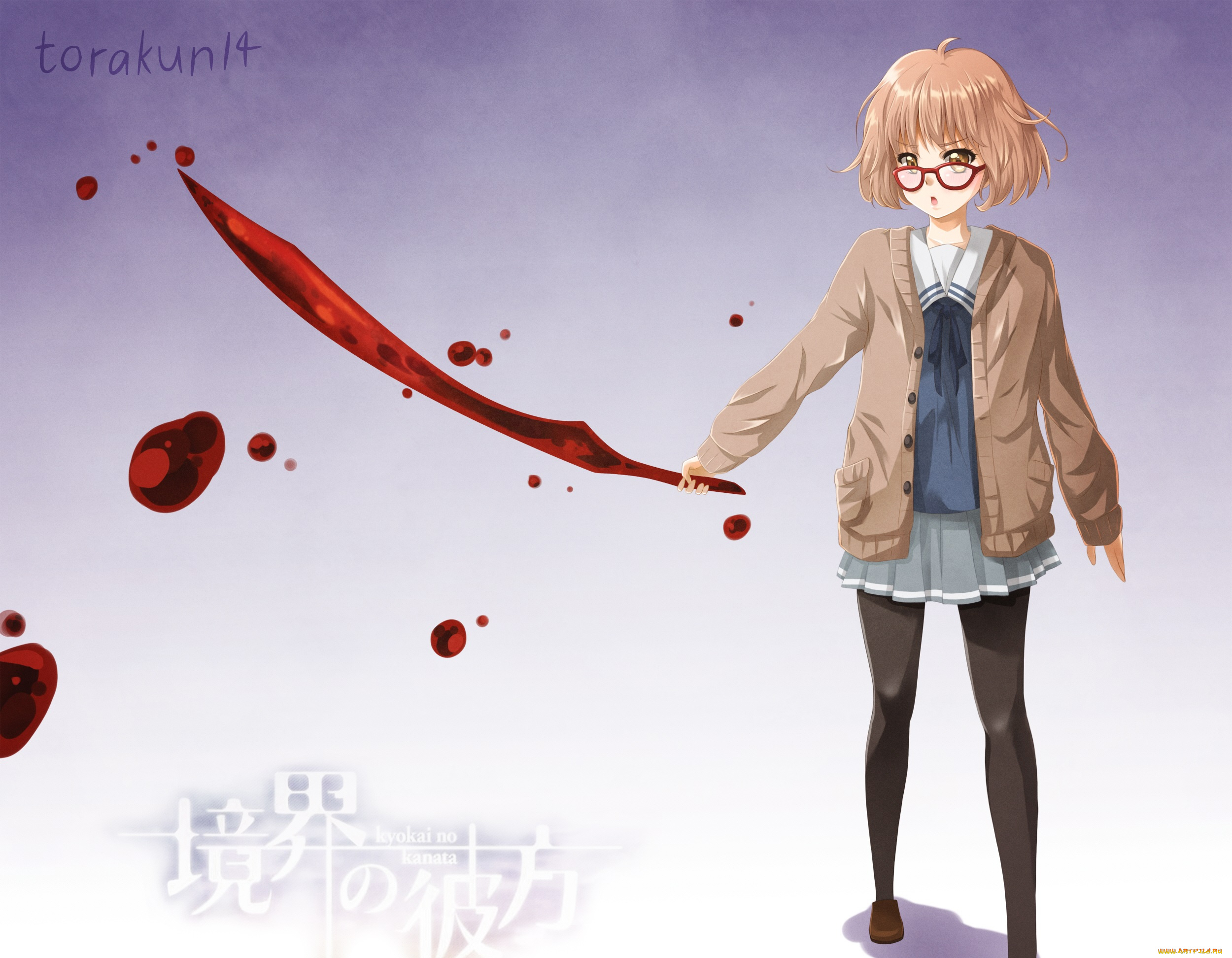 аниме, kyoukai, no, kanata, мирай