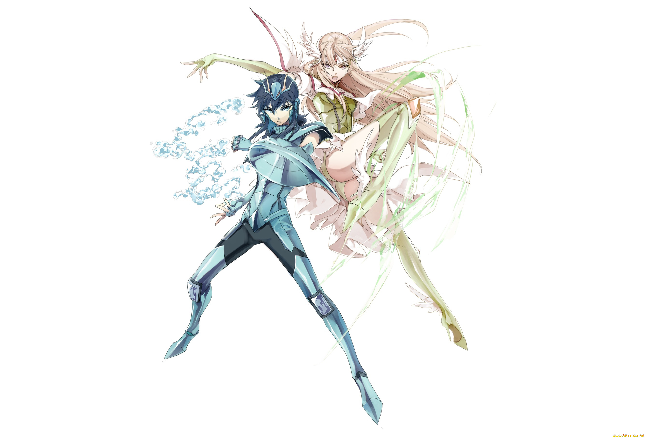 аниме, saint, seiya, двое